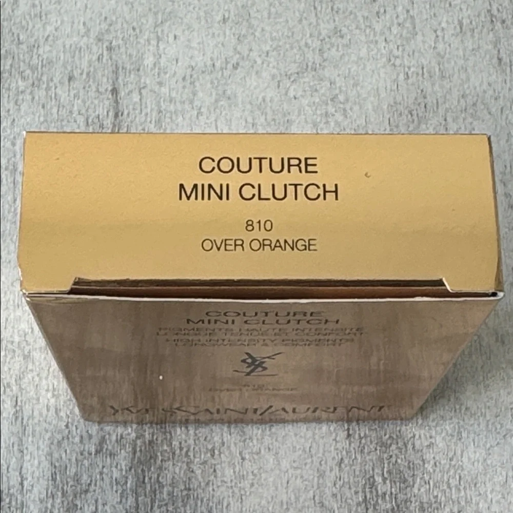 Yves Saint Laurent YSL couture mini clutch Eyeshadow Palette Over Orange 810